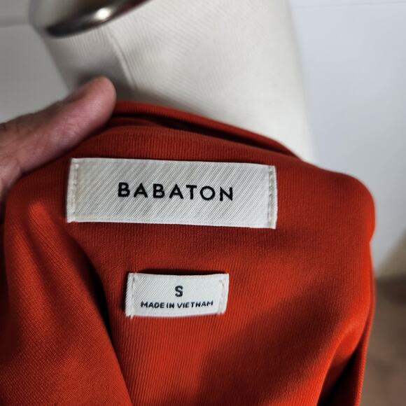 Babaton Aritzia Contour Mockneck‎ Tank Flambeau Red Orange Women's Small - Picture 5 of 7